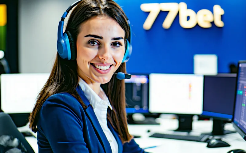 Hình ảnh nhân viên hỗ trợ khách hàng của 777bet sẵn sàng giúp đỡ