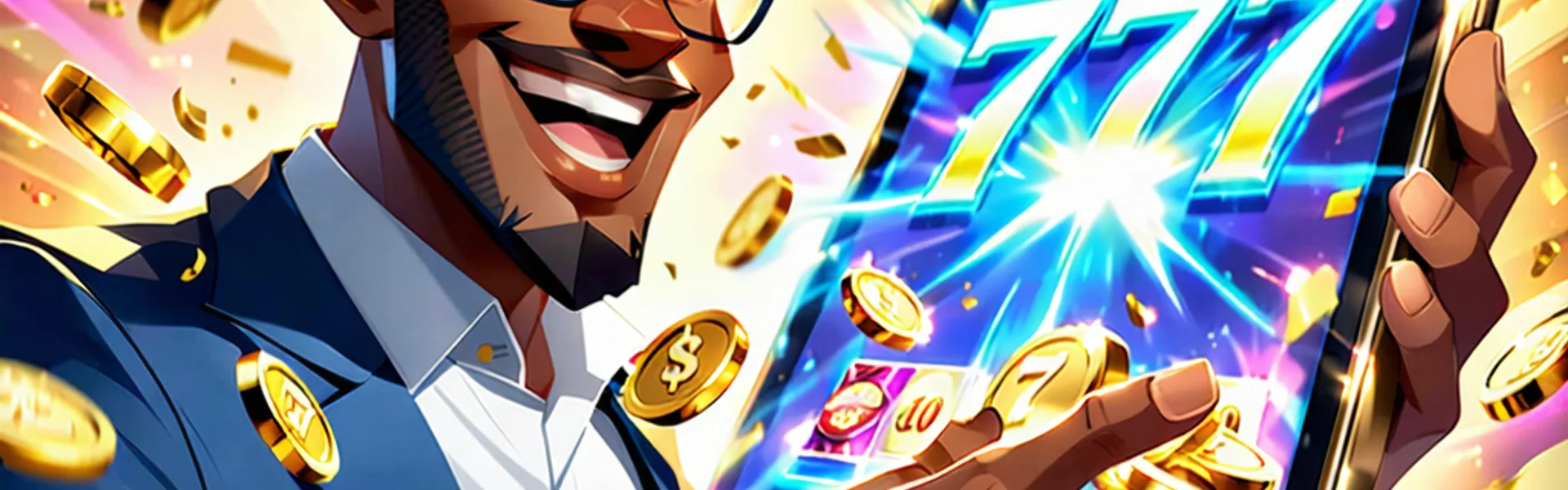 Banner kêu gọi hành động 777bet, người chơi vui vẻ