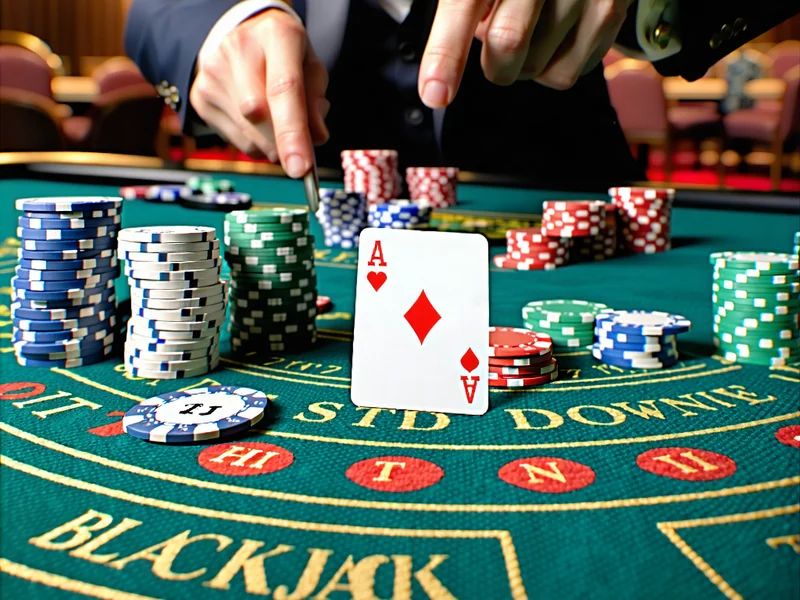 Người chơi đang đưa ra quyết định tại bàn Blackjack của 777bet