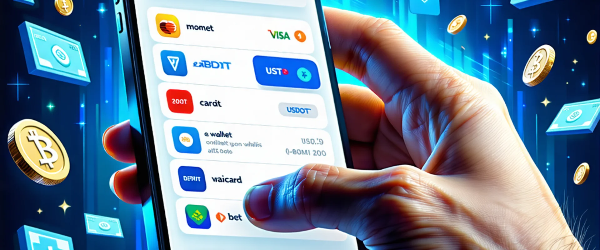 Hình ảnh tổng quan các phương thức nạp tiền an toàn và tiện lợi tại 777bet