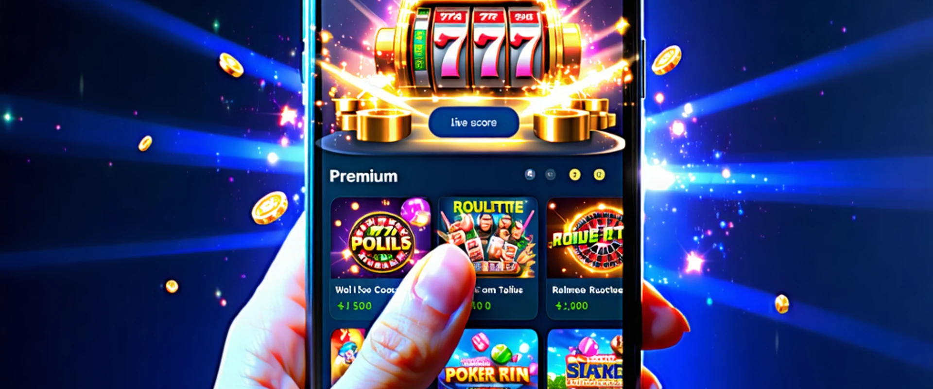Giao diện ứng dụng 777bet trên điện thoại di động