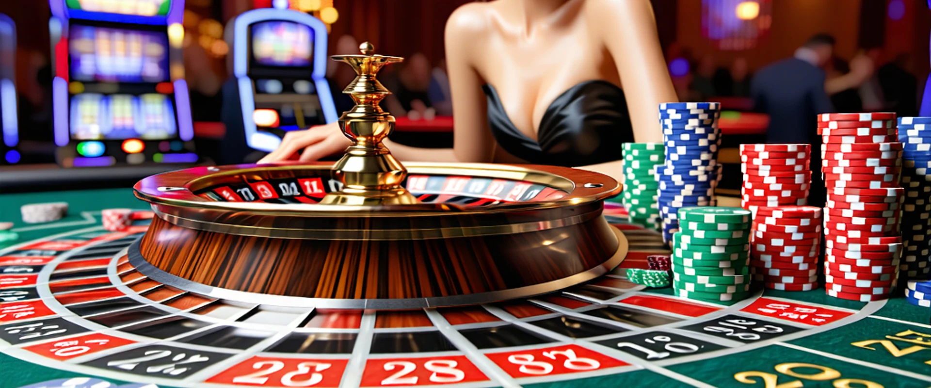 Bàn roulette trực tuyến sang trọng tại 777bet với người chia bài và chip cược