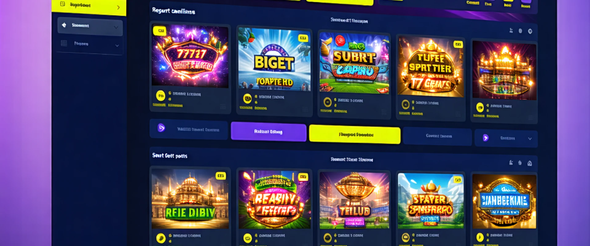 Giao diện người dùng 777bet hiển thị các tùy chọn cá cược và nút đăng ký
