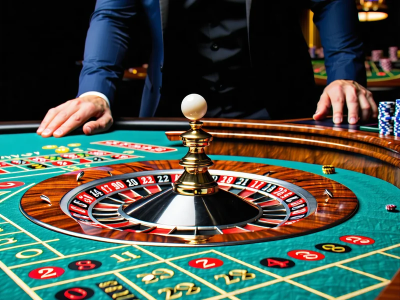 Bàn Roulette trực tiếp với bánh xe quay