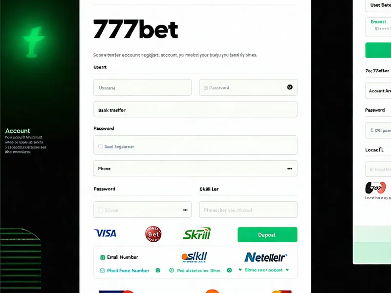 Hình ảnh minh họa quy trình đăng ký tài khoản 777bet và nạp tiền an toàn