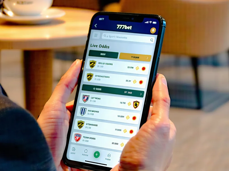Người dùng đang sử dụng ứng dụng cá cược 777bet trên điện thoại